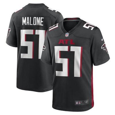 DeAngelo Malone Atlanta Falcons Nike Black Game Player Jersey
