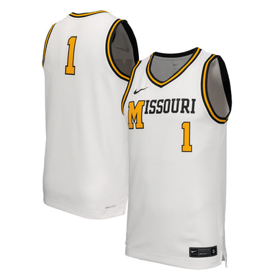 Missouri Tigers Nike Retro Replica Basketball Jersey - White
