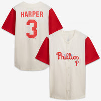 Philadelphia Phillies Profile Cream/Red Big & Tall Two-Color Fashion Jersey