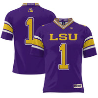 #1 LSU Tigers GameDay Greats Endzone Football Jersey - Purple