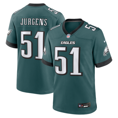 Philadelphia Eagles Cam Jurgens Nike Midnight Green Team Game Jersey