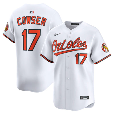 Baltimore Orioles Colton Cowser Nike White Home Limited Player Jersey