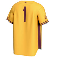 #1 Minnesota Golden Gophers GameDay Greats Lightweight Baseball Jersey - Gold