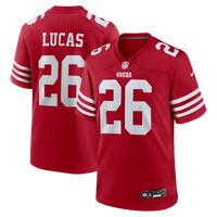 San Francisco 49ers Chase Lucas Nike Scarlet Team Game Jersey