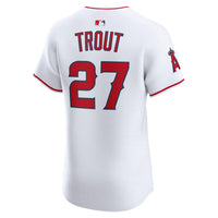 Los Angeles Angels Mike Trout Nike White Home Elite Player Jersey