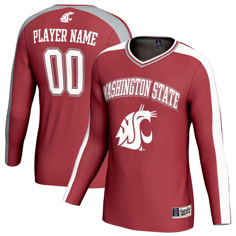 Washington State Cougars GameDay Greats NIL Pick-A-Player Lightweight Collegiate Volleyball Fashion Jersey - Crimson