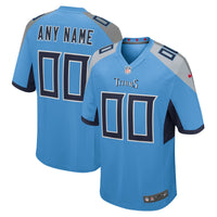 Tennessee Titans Nike Light Blue Alternate Custom Game Jersey