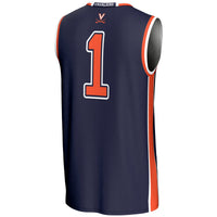 #1 Virginia Cavaliers GameDay Greats Lightweight Basketball Jersey - Navy