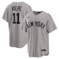 New York Yankees Anthony Volpe Nike Gray Road Replica Jersey