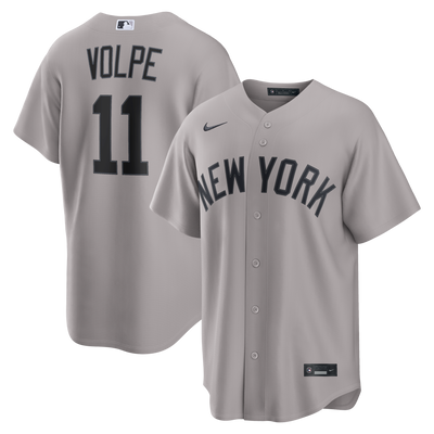 New York Yankees Anthony Volpe Nike Gray Road Replica Jersey