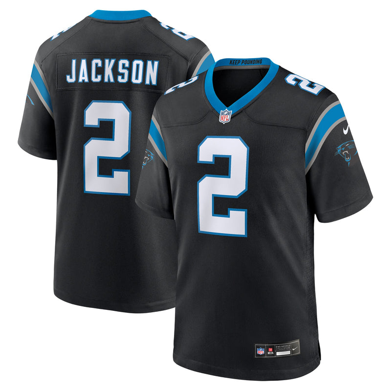 Carolina Panthers Mike Jackson Nike Black Game Jersey