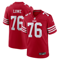 San Francisco 49ers Vederian Lowe Nike Scarlet Team Game Jersey