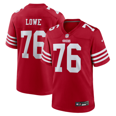San Francisco 49ers Vederian Lowe Nike Scarlet Team Game Jersey