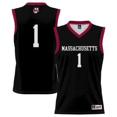 #1 UMass Minutemen GameDay Greats Lightweight Basketball Jersey - Black