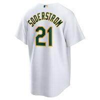 Athletics Tyler Soderstrom Nike White Home Replica Jersey