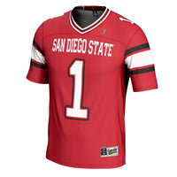 #1 San Diego State Aztecs GameDay Greats Football Jersey - Cardinal