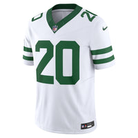 New York Jets Breece Hall Nike Legacy White Vapor F.U.S.E. Limited Jersey
