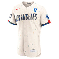 Los Angeles Dodgers Shohei Ohtani Nike Cream City Connect Authentic Sponsor Patch Jersey