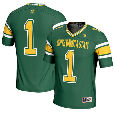 #1 NDSU Bison GameDay Greats Endzone Football Jersey - Green