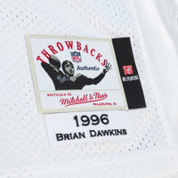 Philadelphia Eagles 1996 Brian Dawkins Mitchell & Ness White Authentic Throwback Retired Player Jersey