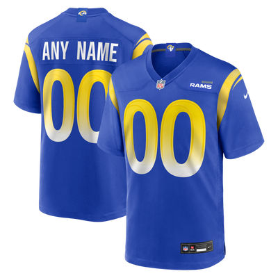 Los Angeles Rams Nike Royal Custom Game Jersey
