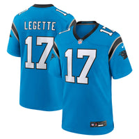 Carolina Panthers Xavier Legette Nike Blue Alternate Game Jersey