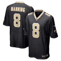 New Orleans Saints Archie Manning Nike Black Retired Player Game Jersey