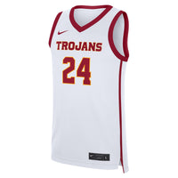 #24 USC Trojans Nike Home Replica Jersey - White