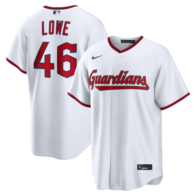 Cleveland Guardians Nathaniel Lowe Nike White Home Replica Jersey