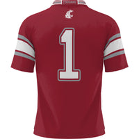 #1 Washington State Cougars GameDay Greats Football Jersey - Crimson