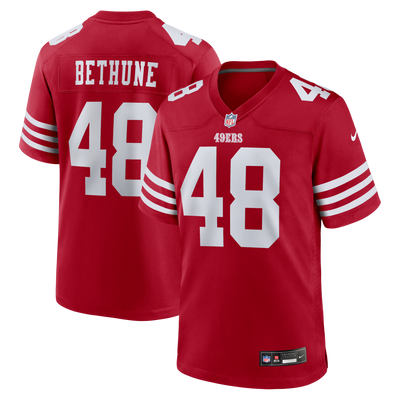 San Francisco 49ers Tatum Bethune Nike Scarlet Game Jersey