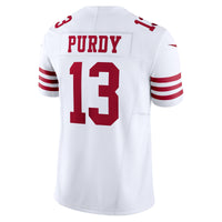 San Francisco 49ers Brock Purdy Nike White Vapor F.U.S.E. Limited Jersey