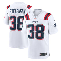 New England Patriots Rhamondre Stevenson Nike White Game Player Jersey