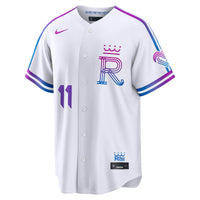 Kansas City Royals Maikel Garcia Nike White 2026 City Connect Stadium Jersey