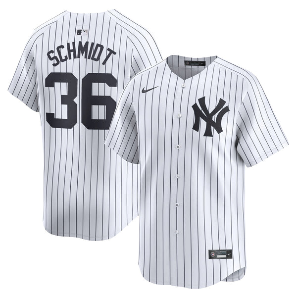 New York Yankees Clarke Schmidt Nike White Home Limited Player Jersey