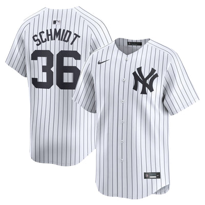 New York Yankees Clarke Schmidt Nike White Home Limited Player Jersey