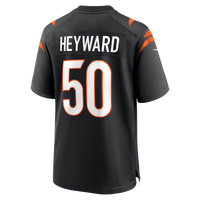Cincinnati Bengals Shaka Heyward Nike Black Team Game Jersey