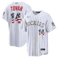 Fourth of July Colorado Rockies Ezequiel Tovar Nike White USA 250 Stadium Jersey