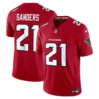 Atlanta Falcons Deion Sanders Nike Red Team Vapor F.U.S.E. Stitched Retired Limited Jersey