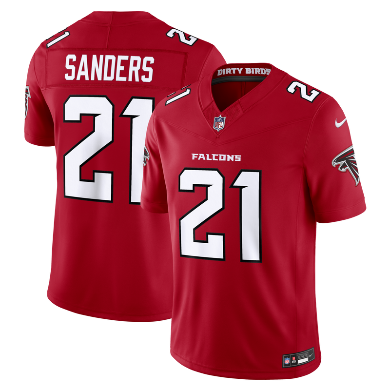 Atlanta Falcons Deion Sanders Nike Red Team Vapor F.U.S.E. Stitched Retired Limited Jersey