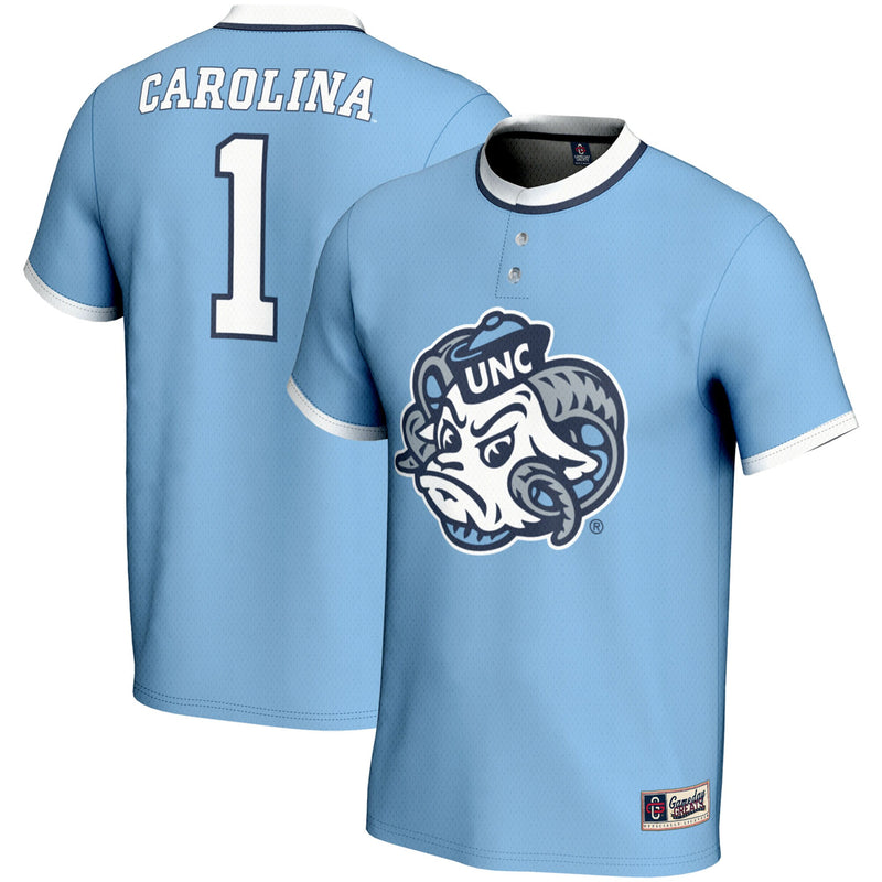 #1 North Carolina Tar Heels GameDay Greats Lightweight Softball Jersey - Carolina Blue
