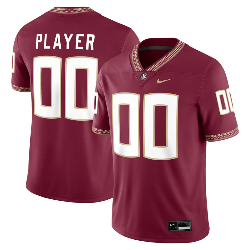 Florida State Seminoles Nike NIL Pick-A-Player Game Jersey - Garnet