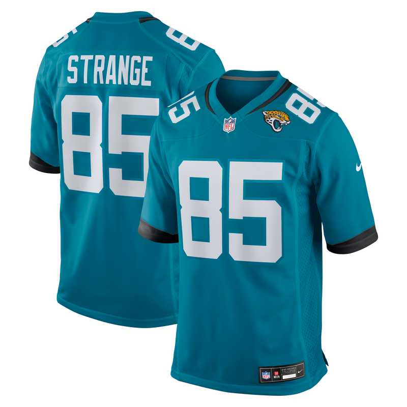 Jacksonville Jaguars Brenton Strange Nike Teal Team Game Jersey
