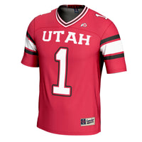 #1 Utah Utes GameDay Greats Football Jersey - Cardinal