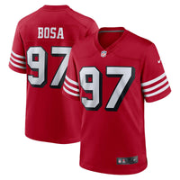 San Francisco 49ers Nick Bosa Nike Scarlet Alternate Game Jersey