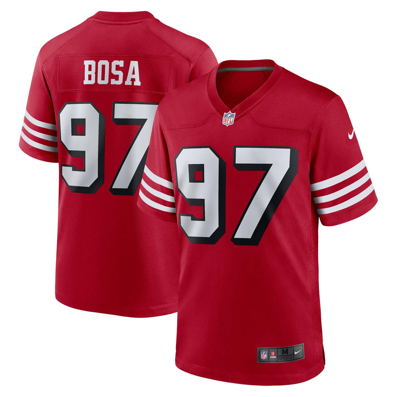 San Francisco 49ers Nick Bosa Nike Scarlet Alternate Game Jersey