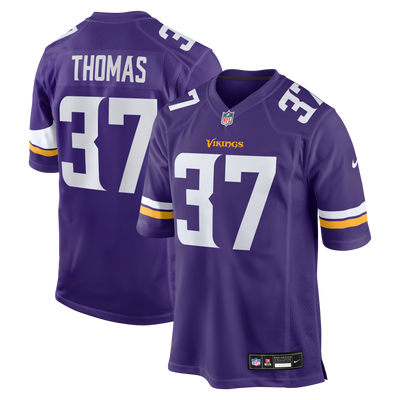 Minnesota Vikings Tavierre Thomas Nike Purple Team Game Jersey