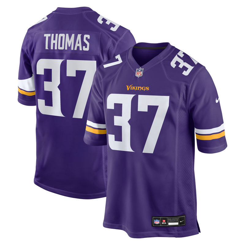 Minnesota Vikings Tavierre Thomas Nike Purple Team Game Jersey