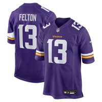 Minnesota Vikings Tai Felton Nike Purple Team Game Jersey