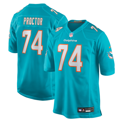 Miami Dolphins Kayden Proctor Nike Aqua 2026 NFL Draft First Round Pick No. 12 Team Game Jersey